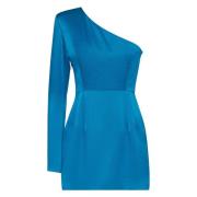 MVP wardrobe One-shoulder Mini Klänning i Citron Blue, Dam