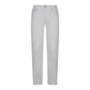 Jacob Cohën Slim Fit 5 Fickbyxor White, Herr