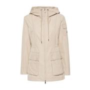 Moncler Beige Huva Kappa Beige, Dam