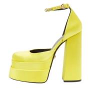 Versace Pre-owned Pre-owned Satin klackskor Yellow, Dam