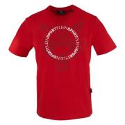 Plein Sport Kortärmad rund hals bomullst-shirt Red, Herr