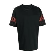 Vision OF Super Flame Print Svart T-shirt Black, Herr