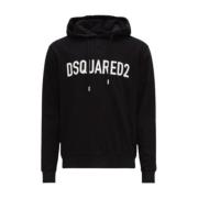 Dsquared2 Hoodie - Ikoniskt Logotyp, Svart Black, Herr