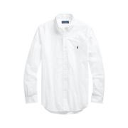 Ralph Lauren Sportig Långärmad Polo Skjorta White, Herr