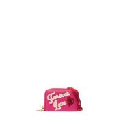 Dolce & Gabbana Fuchsia Läder Plånbok Forever Love Pink, Dam