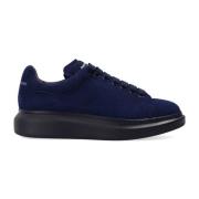 Alexander McQueen Oversized Suede Sneakers Blue, Herr