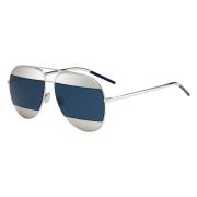 Dior Split 1 Sunglasses in Palladium/Blue Gray, Unisex