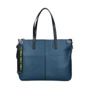 Rebelle Blå Läder Shopper Väska Cassandra Blue, Dam