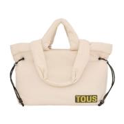 Tous Beige Textil Toteväska Beige, Dam