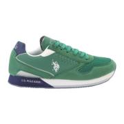 U.s. Polo Assn. Gröna Slip-On Sportiga Sneakers Green, Herr