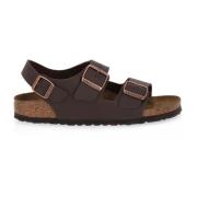 Birkenstock Milano Birko-Flor Sandaler Brown, Herr