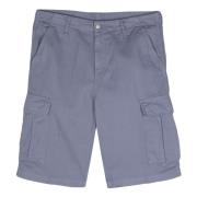 Carhartt Wip Blå Cargo Shorts Gray, Herr