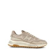 Hogan Platta Beige Lädersneakers Beige, Herr