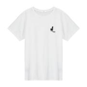 Isabel Marant Vit Bomull Tee Shirt Rund Hals White, Herr