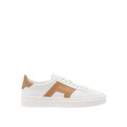 Santoni Gloria 3 Uomo White Caramel Skor White, Herr