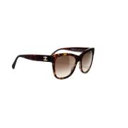 Chanel Brun Gradient Solglasögon Habana Oscuro Multicolor, Unisex