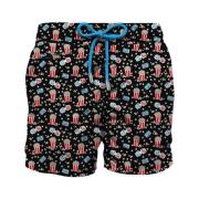 Saint Barth Popcorn Print Badshorts Multicolor, Herr