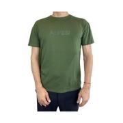 Aspesi Grön kortärmad T-shirt Green, Herr