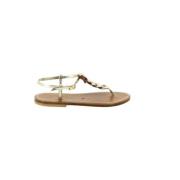 K.jacques Flätad Guld Sandal Yellow, Dam