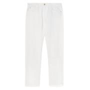 Loro Piana Vit Five-Pocket Byxa White, Herr