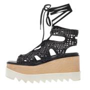 Stella McCartney Pre-owned Pre-owned Raffia sandaler Black, Dam