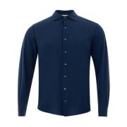 Gran Sasso Blå Långärmad Skjorta Blue, Herr