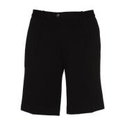 Circolo 1901 Premium Svart Piquet Bermuda Shorts Black, Herr