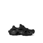 Balenciaga Svarta Lace-up Cut-Out Sneakers Black, Dam