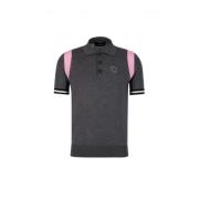 Dsquared2 Logo Patch Ull Polo Skjorta Gray, Herr