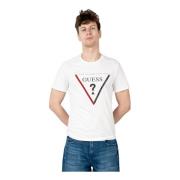 Guess Elegant rundhalsad T-shirt White, Herr