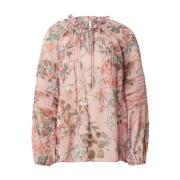 Guess Blommig syntetisk blus för kvinnor Multicolor, Dam