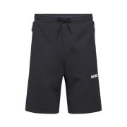 Hugo Boss Mesh Panel Bomullsshorts Black, Herr