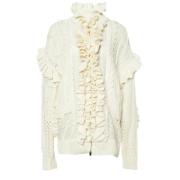 Stella McCartney Pre-owned Pre-owned Stickat ytterklder White, Dam