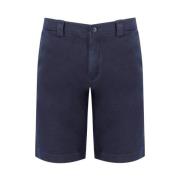 Woolrich Blå Chino Bermuda Shorts Blue, Herr