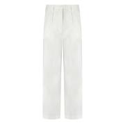 Woolrich Vita bomullspoplinbyxor White, Dam