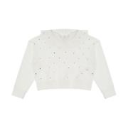 Dixie Hoodie med strass White, Dam