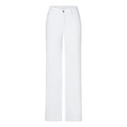 MAC Vita Wide Leg Jeans White, Dam