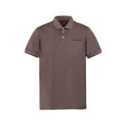 Moorer Micropiqué Polo Shirt, Fräsch och Lätt Brown, Herr