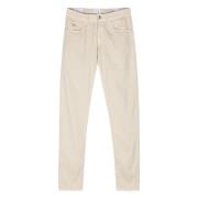 Tramarossa Linne/bomull byxor med sidofickor Beige, Herr