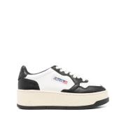 Autry Two-tone Läder Platform Sneakers Multicolor, Dam