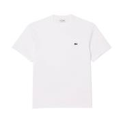 Lacoste Klassisk kortärmad T-shirt White, Herr