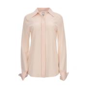 Sportmax Silkeslim Fit Skjorta Pink, Dam