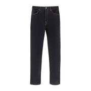 Moncler Klassiska Denim Jeans för vardagsbruk Black, Herr