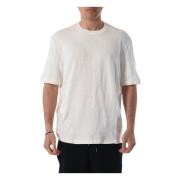 Armani Exchange Bomull T-shirt med Crew Neck White, Herr