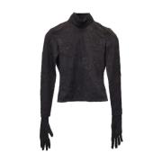 Balenciaga Vintage Pre-owned Polyester toppar Black, Dam