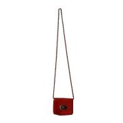 Mulberry Pre-owned Pre-owned Läder axelremsvskor Red, Dam