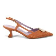 Jeannot Elegant Orange Klack Pumps Orange, Dam