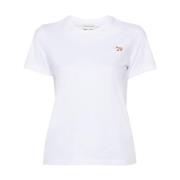 Maison Kitsuné Vit Logot-shirt White, Dam