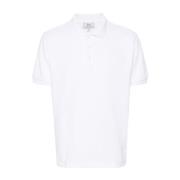 Woolrich Vit Polotröja Logo Print White, Herr