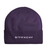 Givenchy Ull Logo Hatt Män Italien Purple, Herr